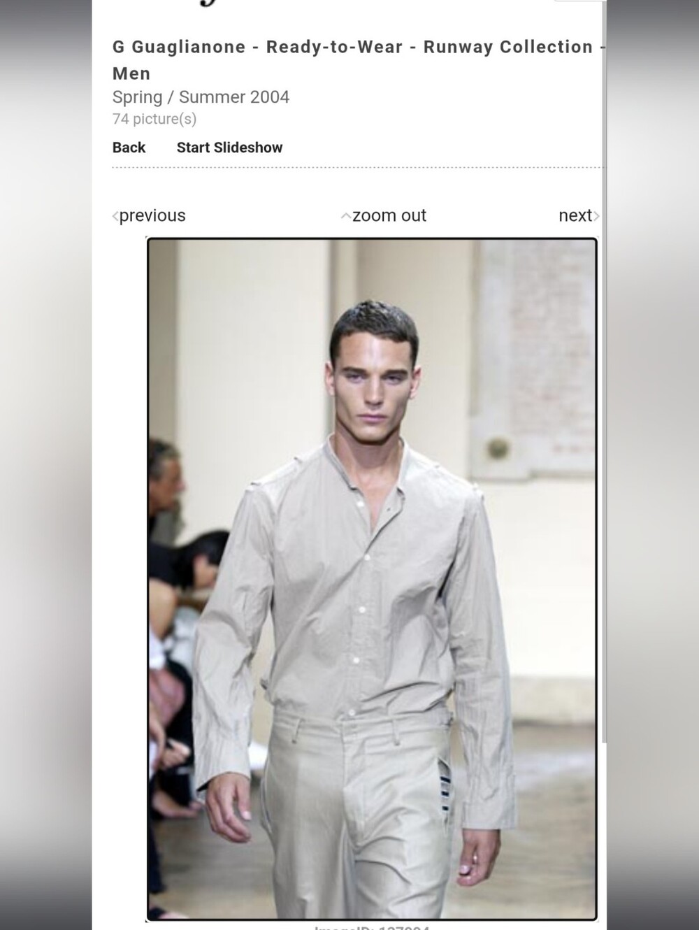Rare Vintage 2004 Runway Collection Italian Silk Cotton Blend Shirt